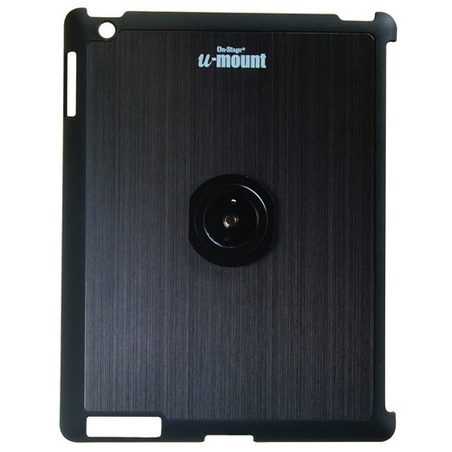 On-Stage Tablet Mounting System with Snap-On Cover for iPad 3/4 (Gun Metal)