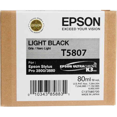 Epson UltraChrome K3 Light Black Ink Cartridge (80 ml)
