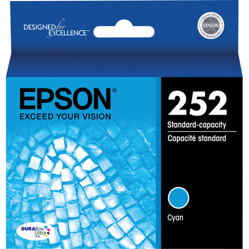 Epson T252 DURABrite Ultra Standard-Capacity Cyan Ink Cartridge
