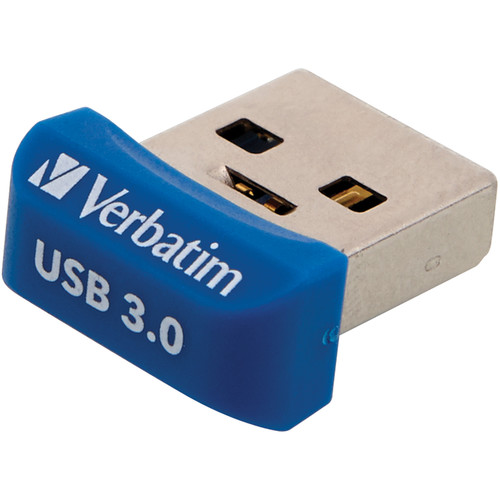 Verbatim 64GB Store 'n' Stay Nano USB 3.0 Flash Drive (Blue)