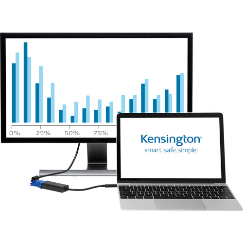 Kensington CV2000V USB Type-C Male to VGA Female Full HD Video Adapter