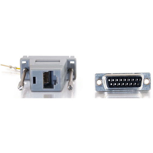 C2G RJ45 Female to DB15 Male Modular Adapter