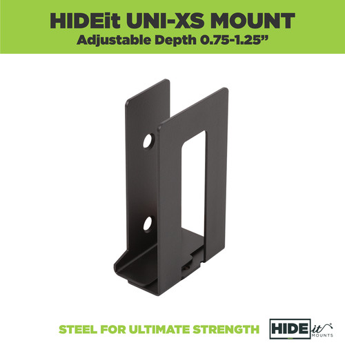 HIDEit Mounts Adjustable Wall Mount for Extra-Small Device (Black)