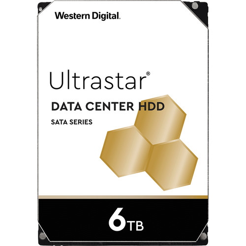 WD 6TB Ultrastar 7200 rpm SATA 3.5" Internal Data Center HDD (Retail)