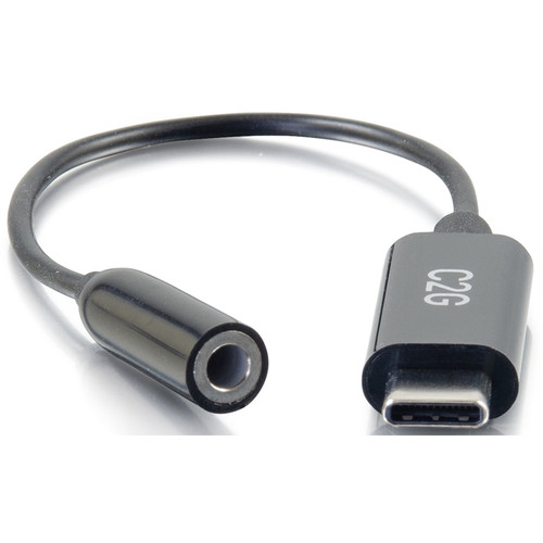 C2G USB Type-C to Female 3.5mm TRS Adapter Cable