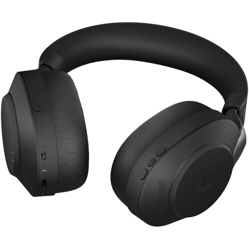Jabra Evolve2 85 Noise-Canceling Wireless Over-Ear Headset with Stand (Microsoft Teams, USB Type-A, Black)