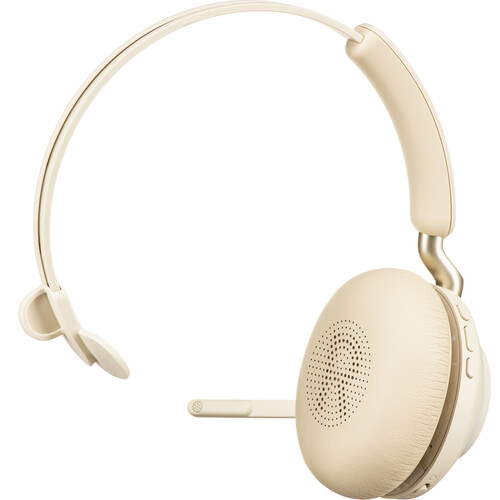 Jabra Evolve2 65 Mono Wireless On-Ear Headset (Microsoft Teams, USB Type-C, Beige)