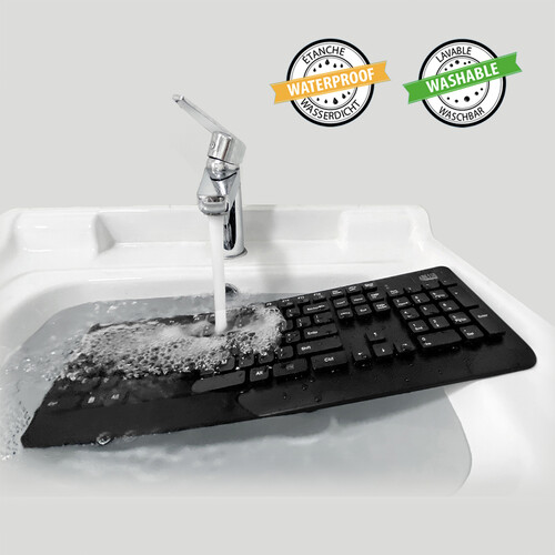Adesso Antimicrobial Waterproof Keyboard