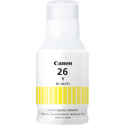 Canon GI-26 Yellow Ink for MAXIFY 6020 and 7020 Printers