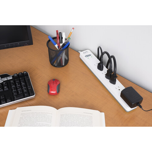 APC Essential SurgeArrest 7-Outlet Surge Protector (120V, White/Gray)