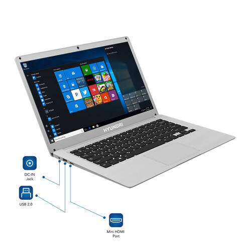 Hyundai 14.1" HyBook Laptop (Silver)