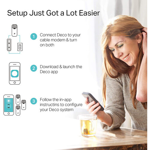 TP-Link Deco S4 AC1200 Whole Home Dual-Band Mesh Wi-Fi System (3-Pack)