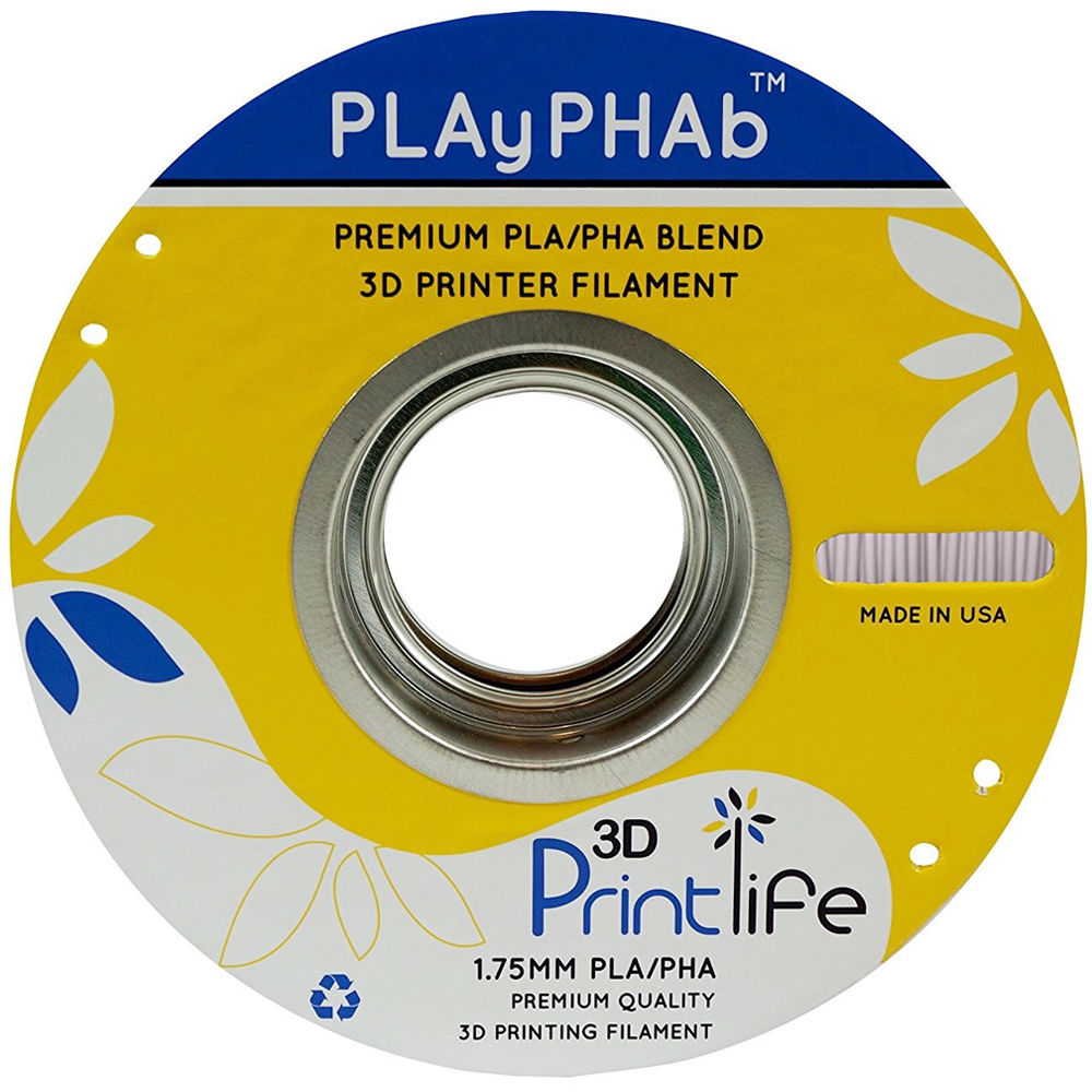 3D Printlife PLAyPHAb 1.75mm PLA/PHA Filament (Gray)