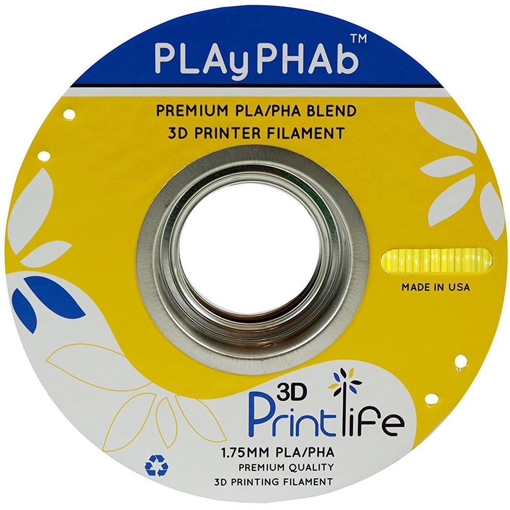 3D Printlife PLAyPHAb 1.75mm PLA/PHA Filament (Yellow)