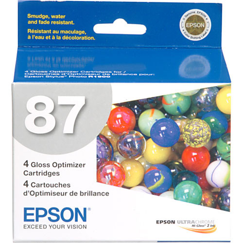 Epson 87 Gloss Optimizer Ink Cartridge (4-Pack)