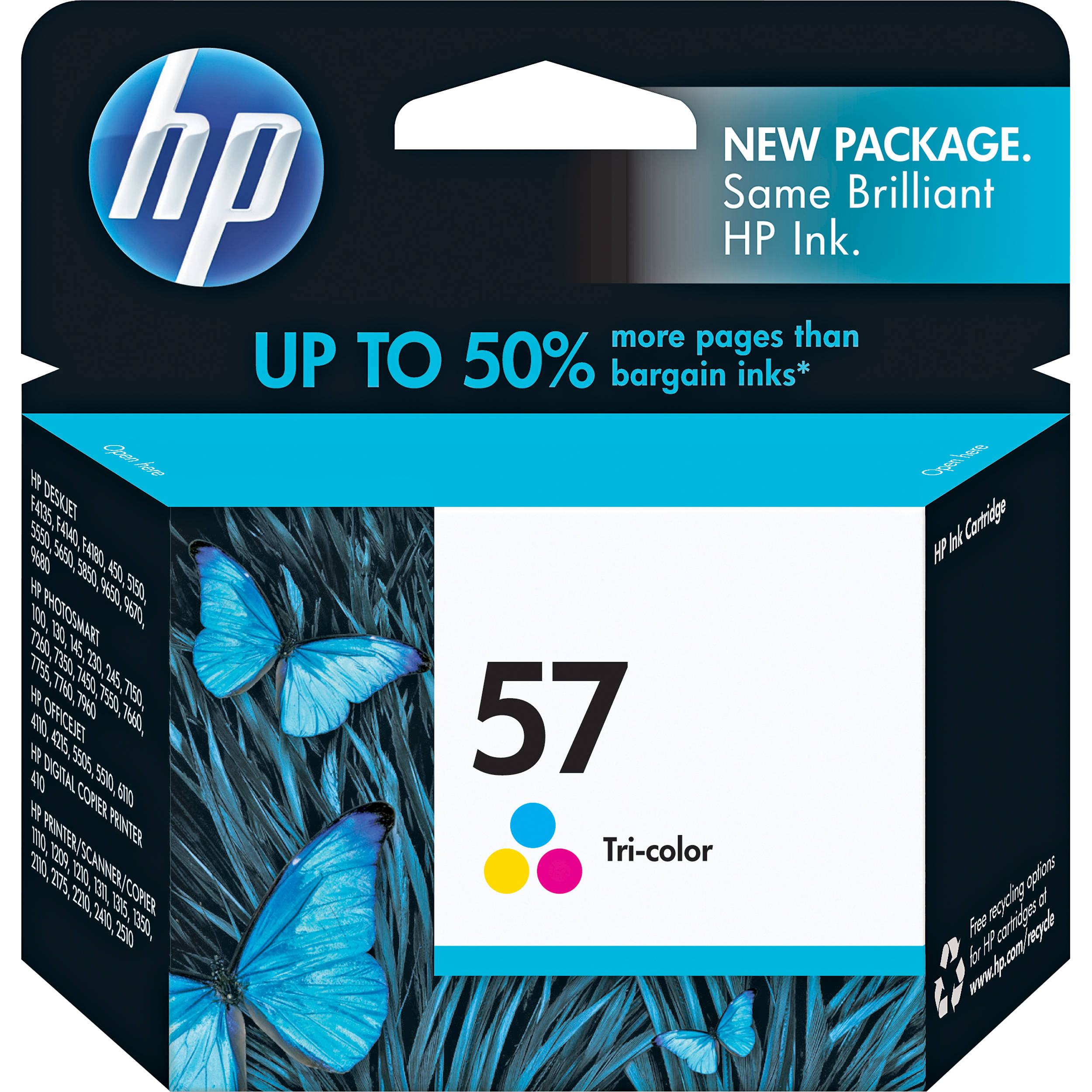 HP 57 Tri-Color Inkjet Print Cartridge (17ml)