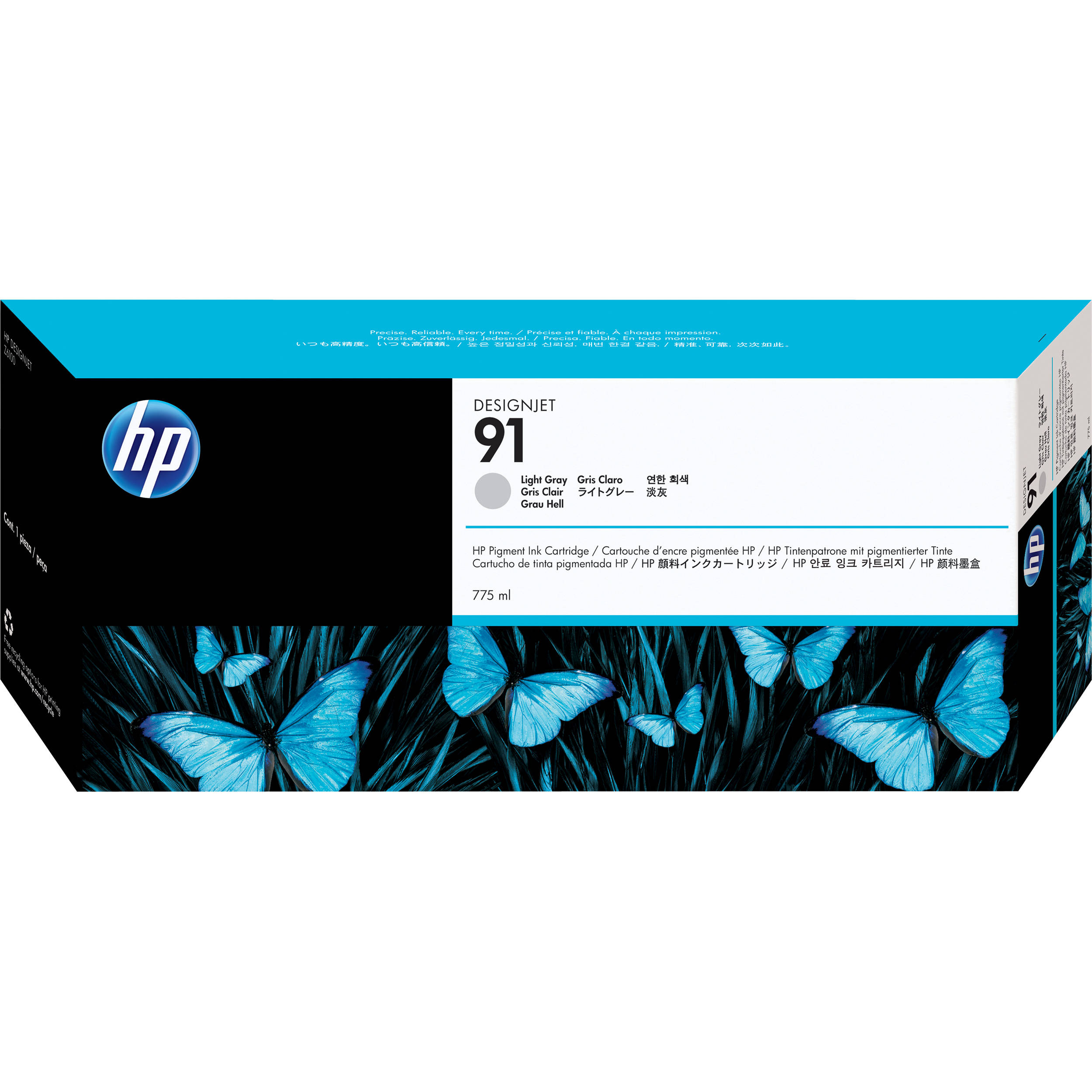 HP 91 775-ml Pigment Light Gray Ink Cartridge (3 Pack)