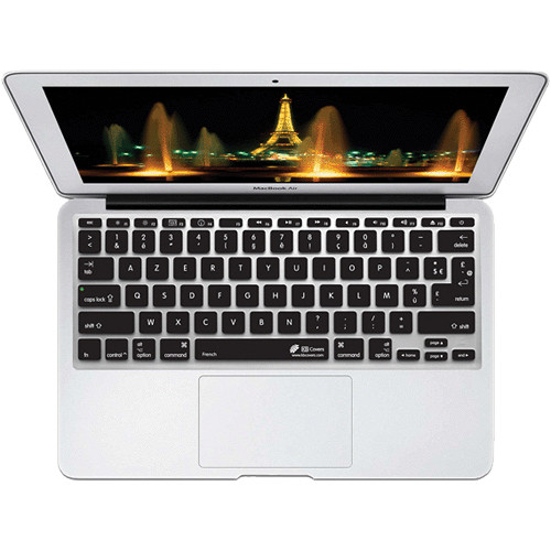 KB Covers AZERTY Keyboard Cover for MacBook Air 11" (Unibody, Black Keys)