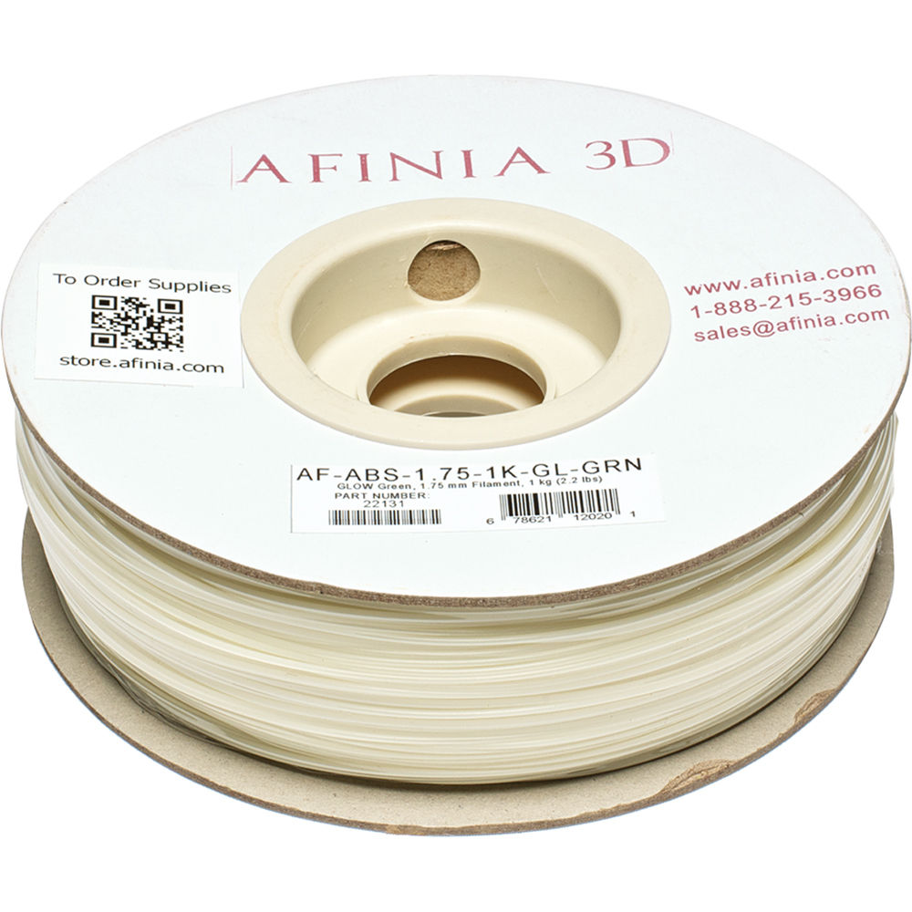 Afinia Value-Line ABS Filament for Afinia 3D Printers (Glow-in-the-Dark Green, 1.75mm)