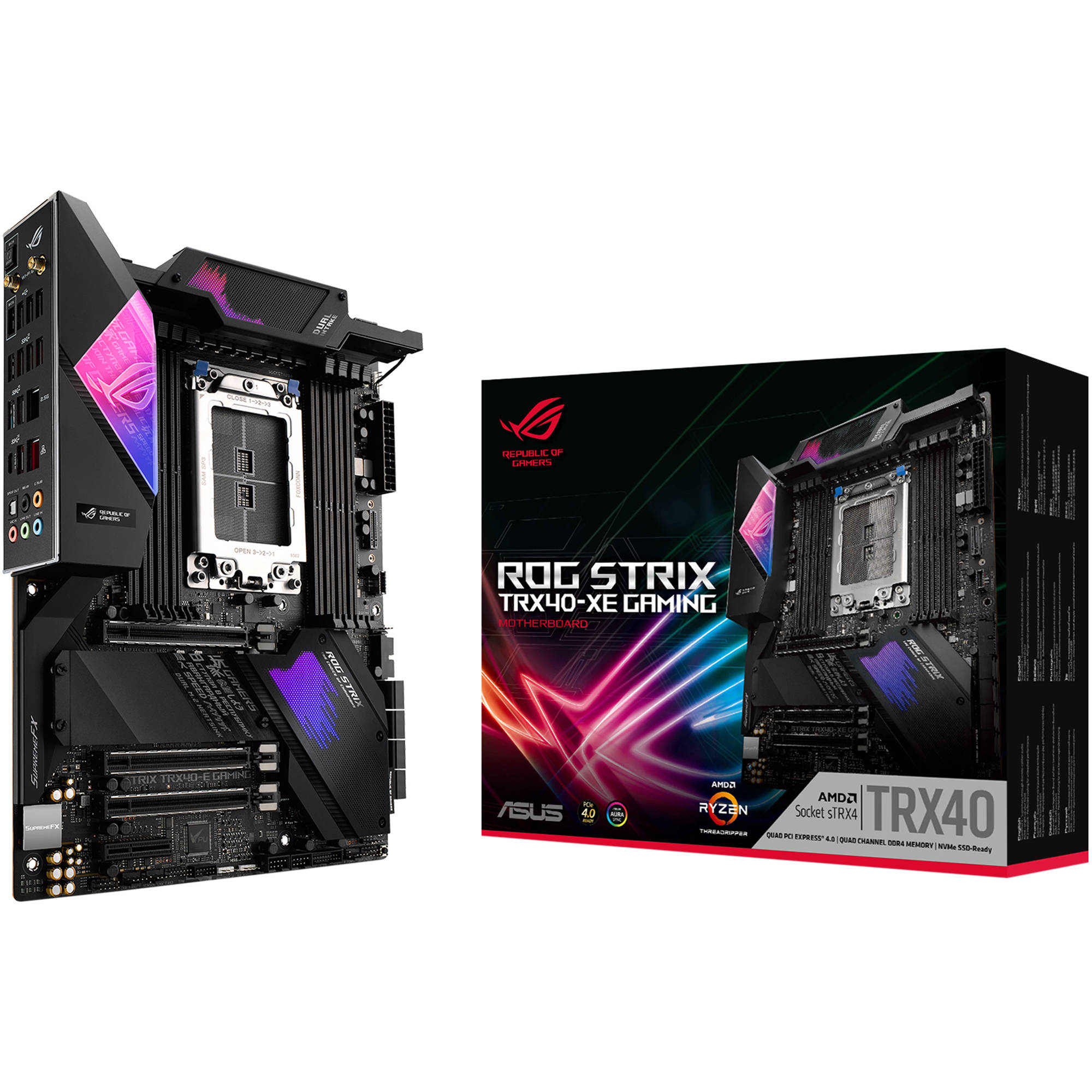 ASUS Republic of Gamers Strix TRX40-XE Gaming TRX4 ATX Motherboard