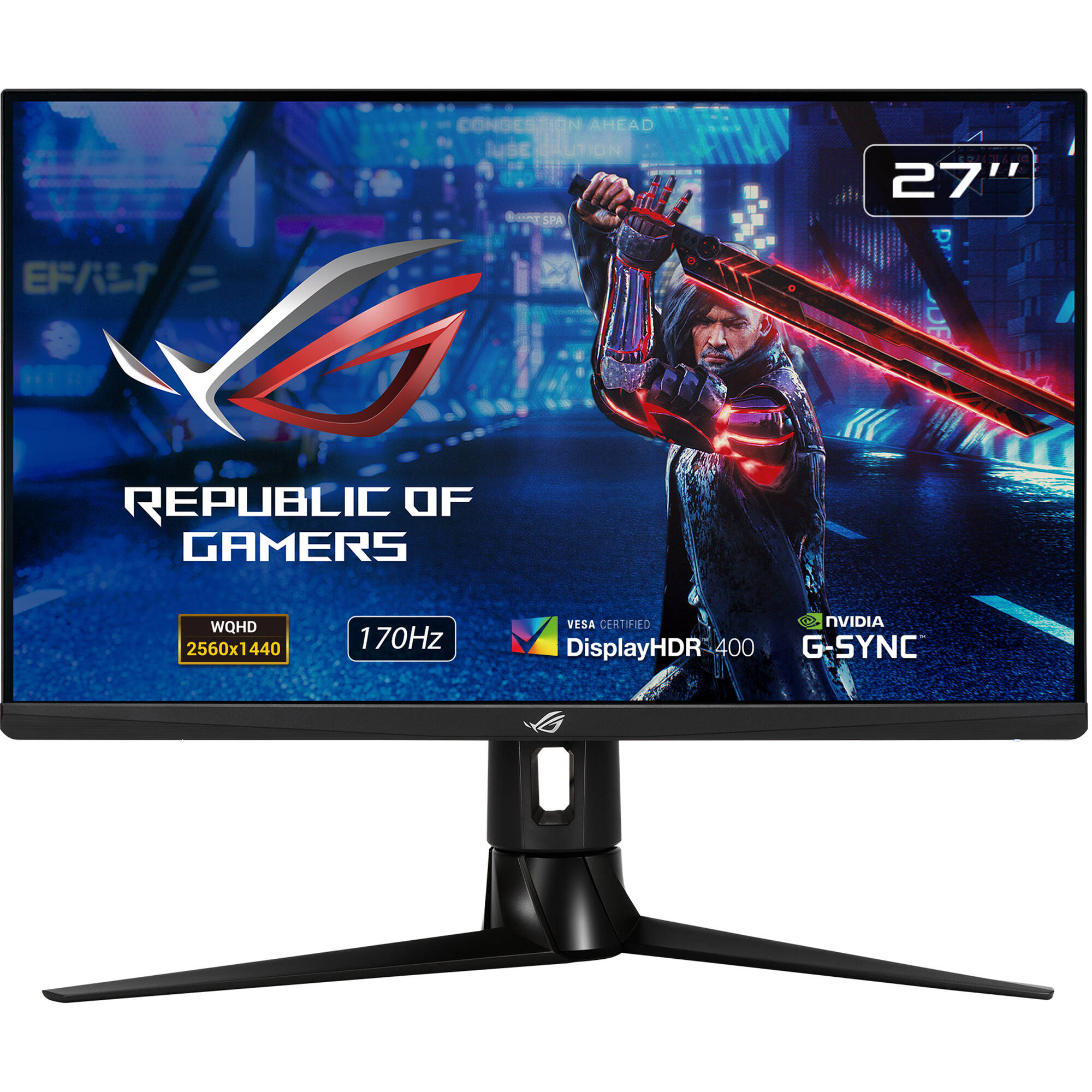 ASUS Republic of Gamers Strix XG27AQ 27" 16:9 G-SYNC 170 Hz HDR IPS Gaming Monitor