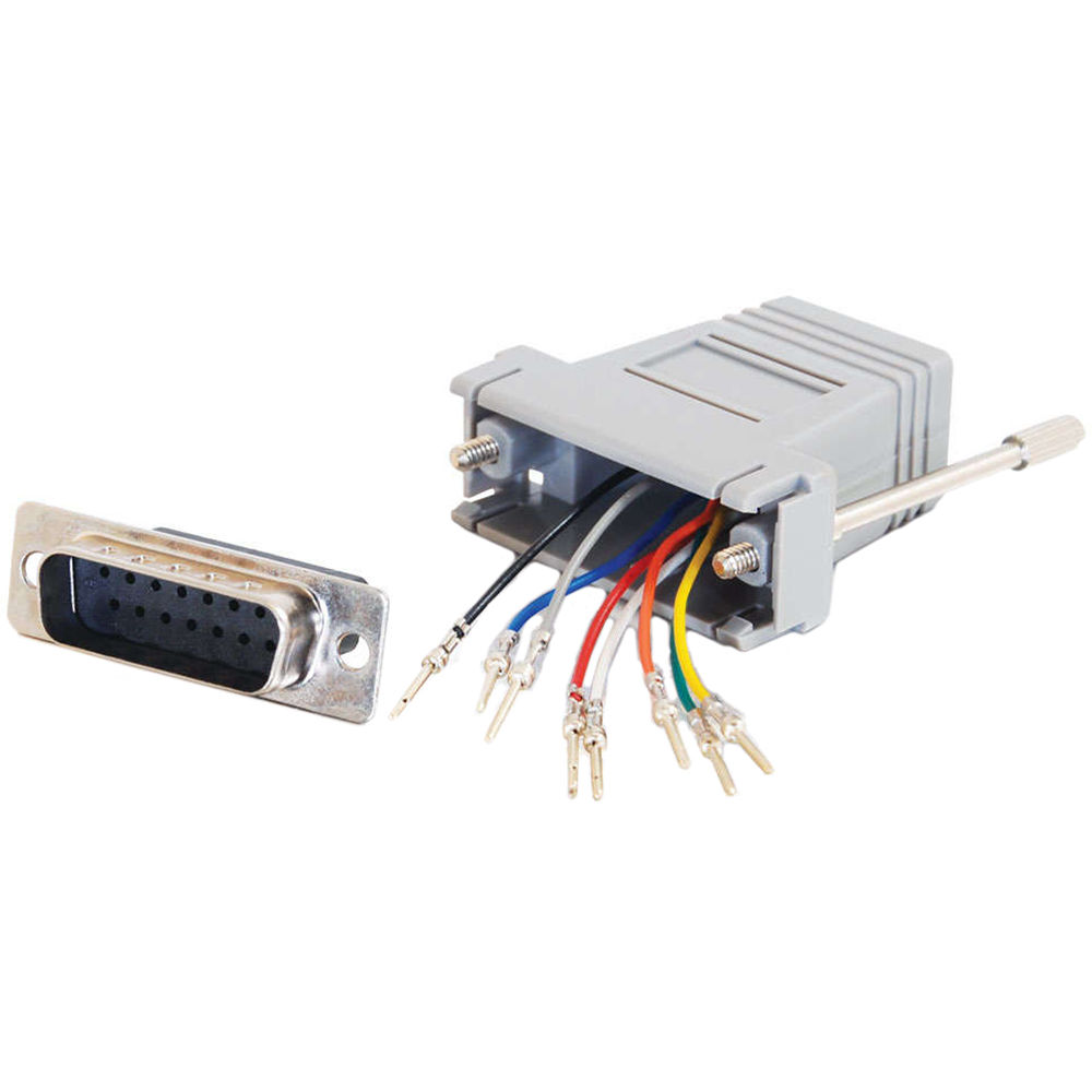 C2G RJ45 Female to DB15 Male Modular Adapter