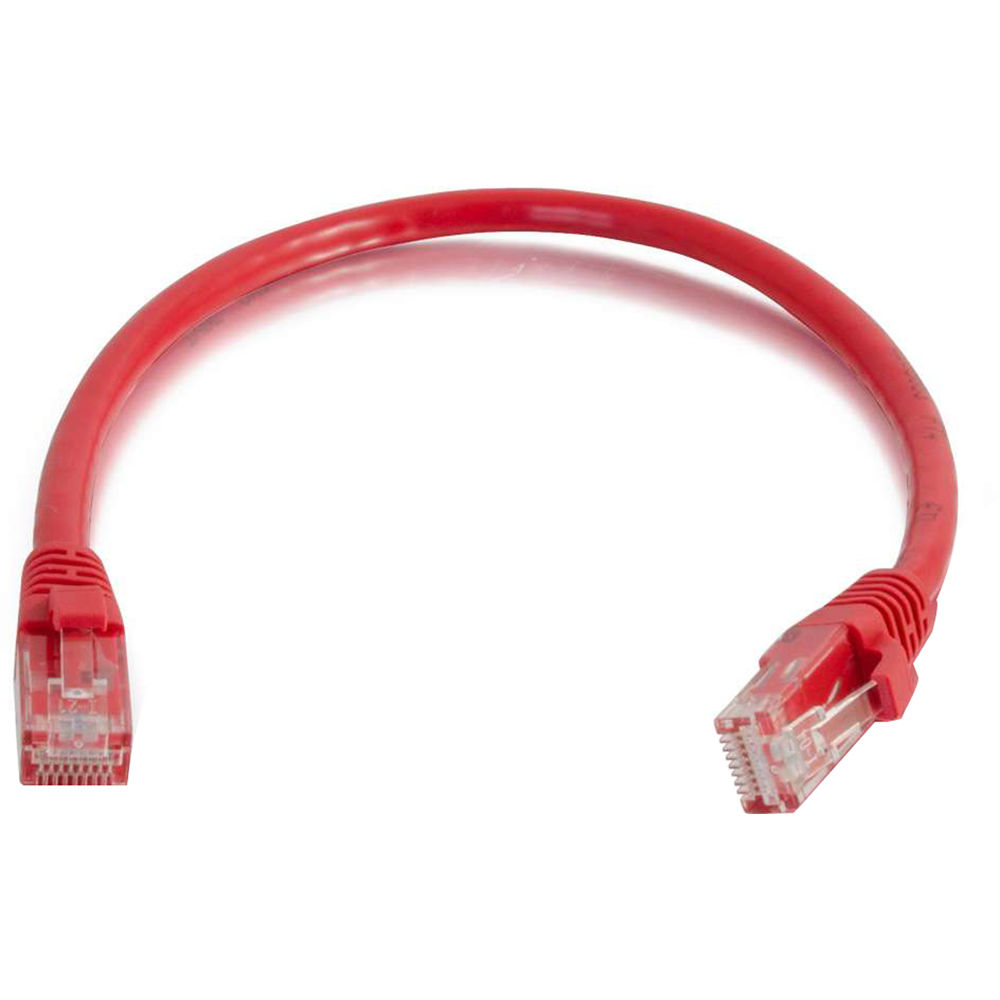 C2G RJ45 Male to RJ45 Male Cat 6 Snagless Patch Cable (6', Red)