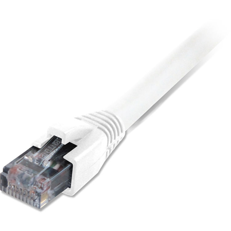 Comprehensive 35' Cat6 Snagless Solid Plenum Shielded Patch Cable (White)