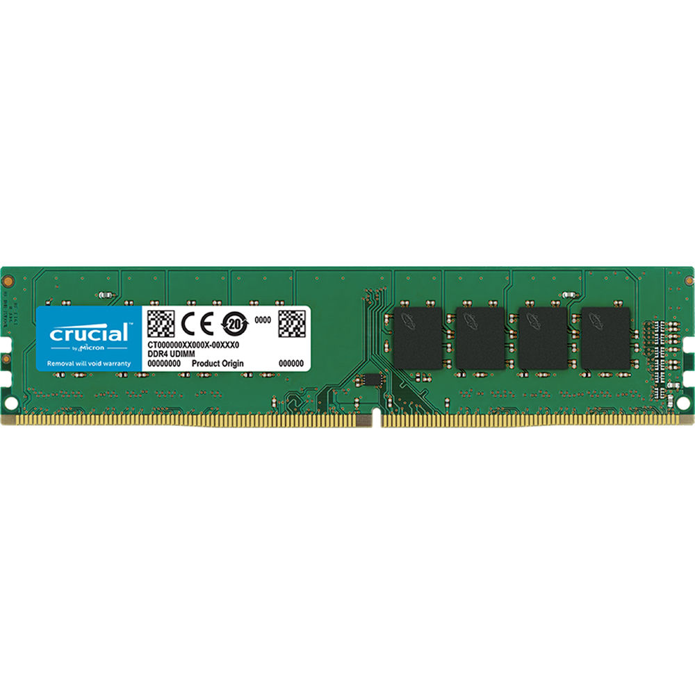 Crucial 4GB DDR4 2666 MHz 288-Pin SR x8 UDIMM Memory Module