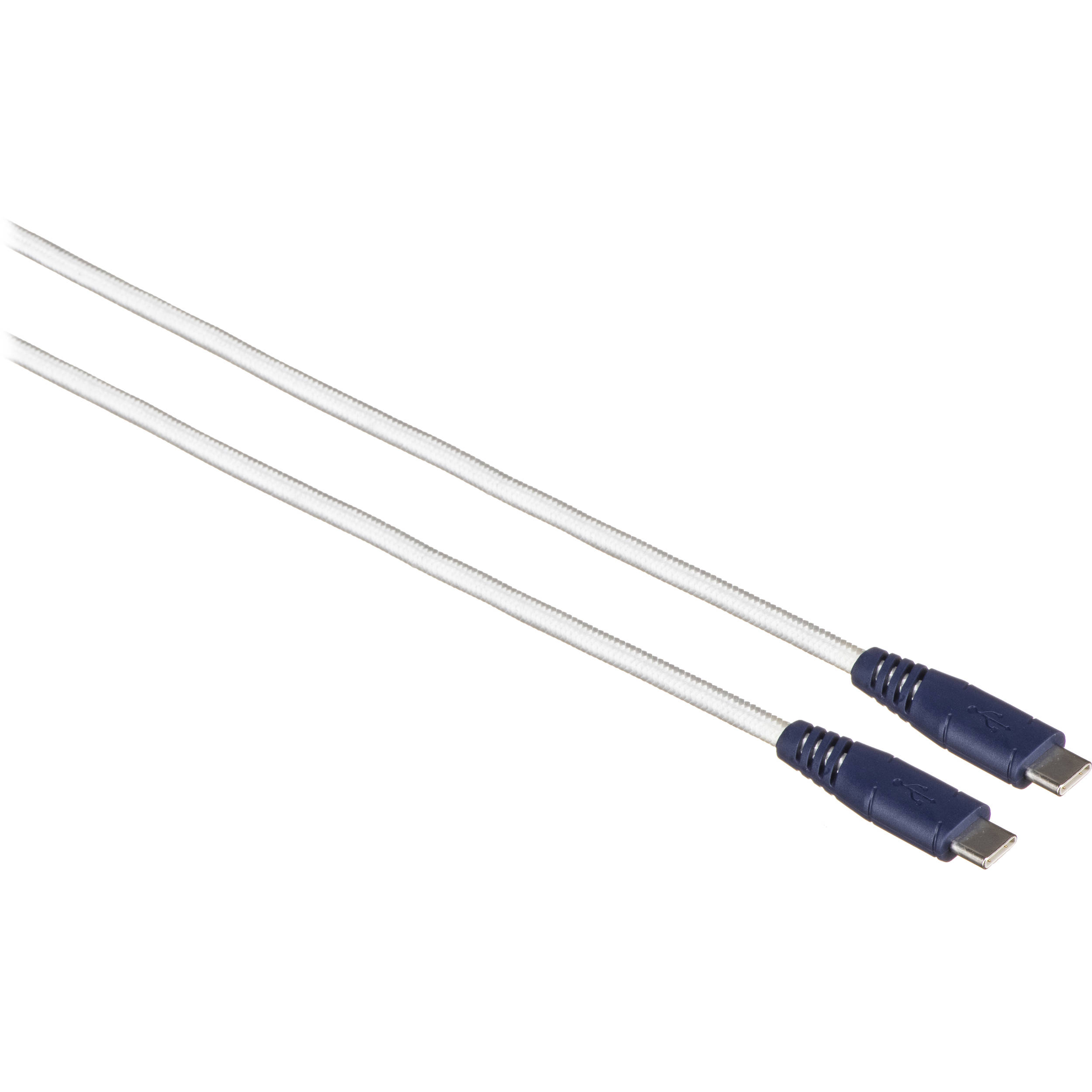 Elixage USB 2.0 Type-C Charge & Sync Cable (4', White)