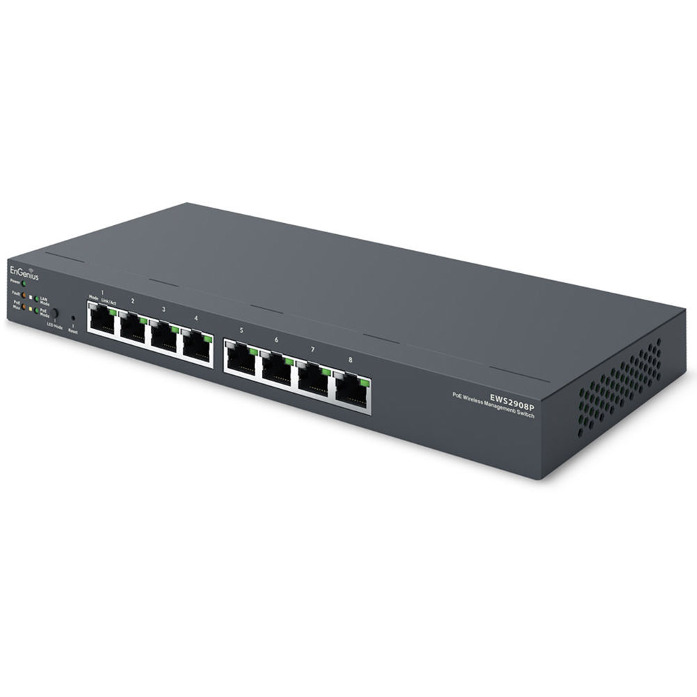EnGenius EWS2908P 8-Port PoE-Compliant Gigabit Managed Switch
