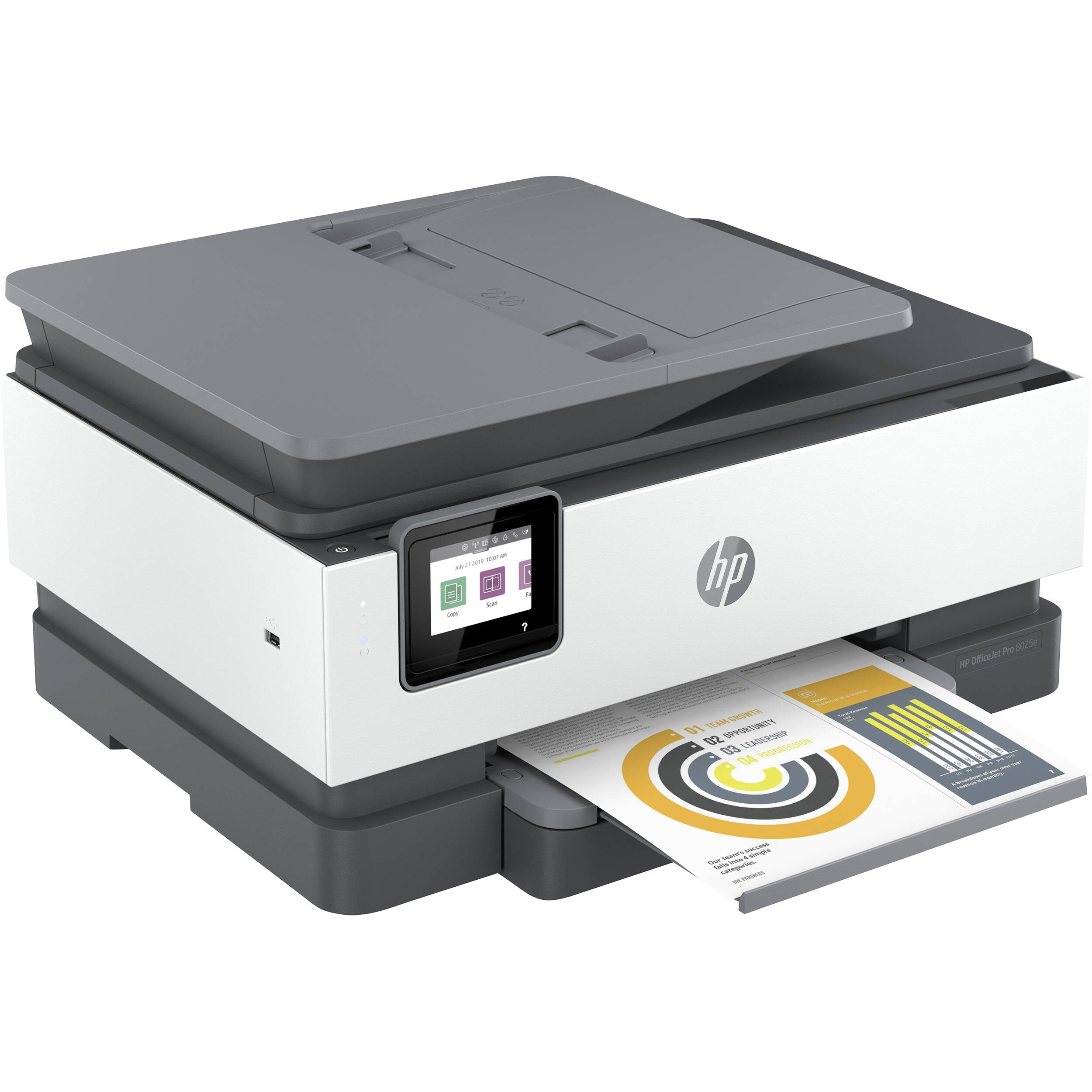 HP OfficeJet Pro 8025E All-in-One Thermal Inkjet Printer with 6 Months Free Ink Through HP+