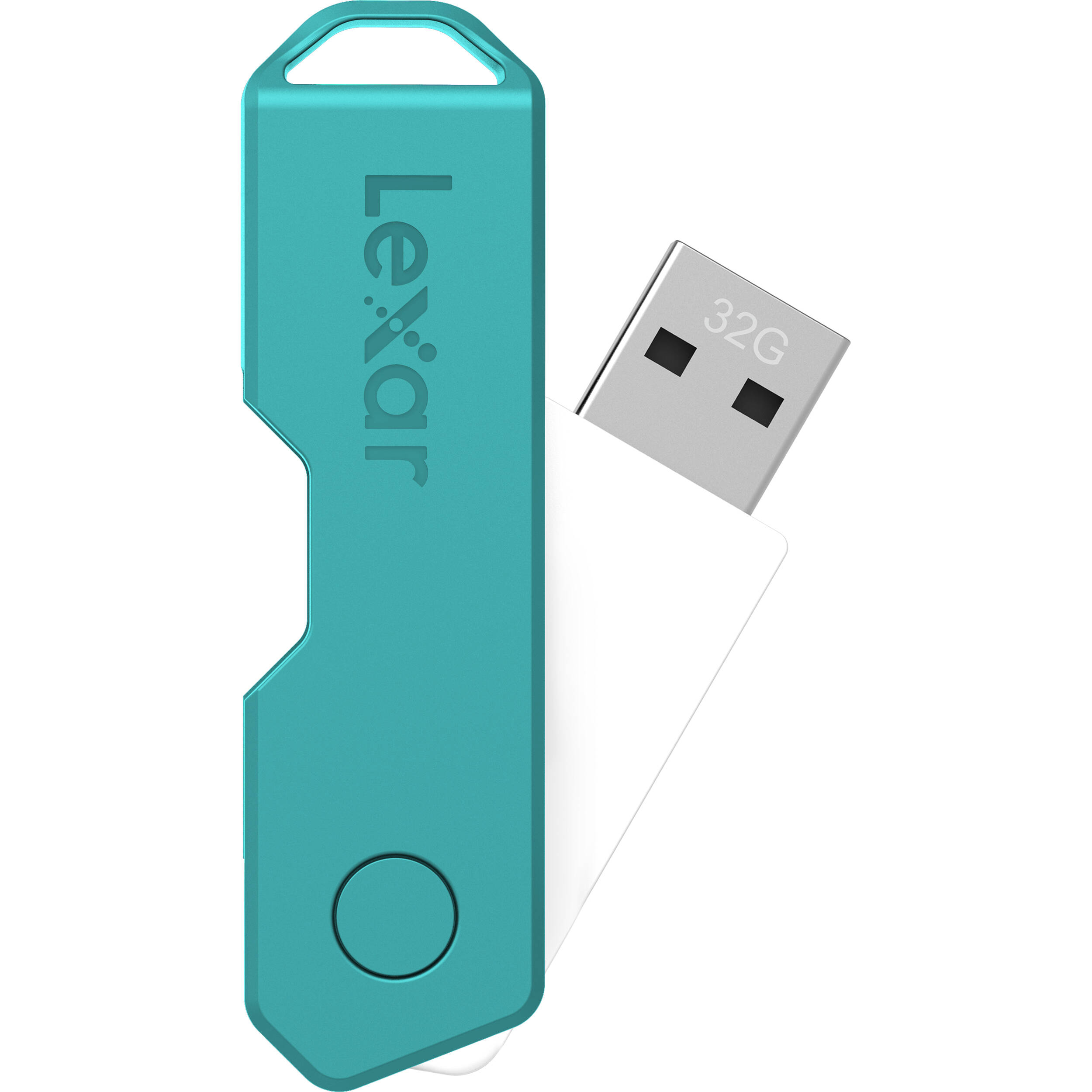 Lexar 32GB JumpDrive TwistTurn2 USB Flash Drive (Teal)