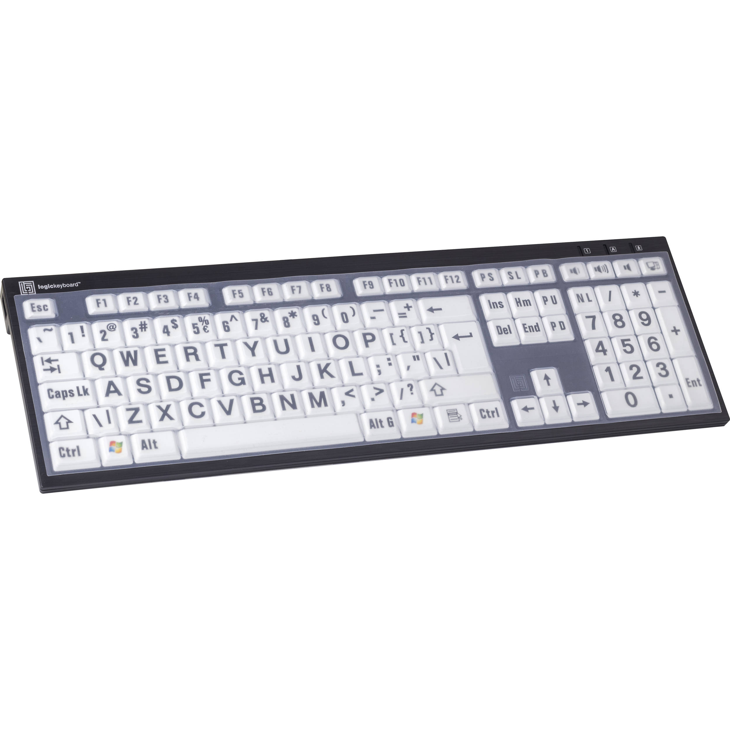 LogicKeyboard Clear Silicone Cover for PC Slim Line / Nero PC Slim Line Keyboard