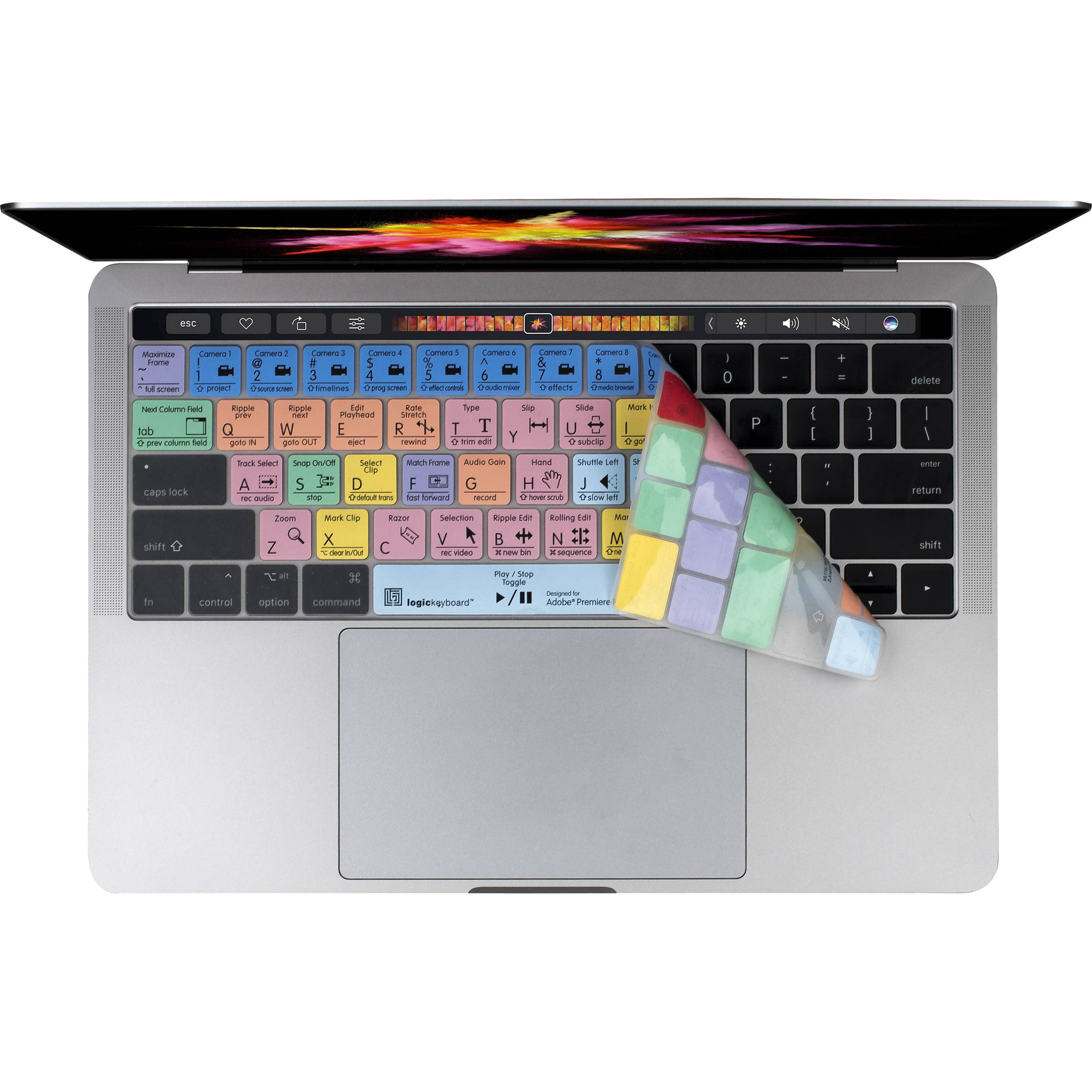 LogicKeyboard Adobe Premiere Pro CC Keyboard Cover for 13.3 & 15.4" MacBook Pro (2016 and Later)