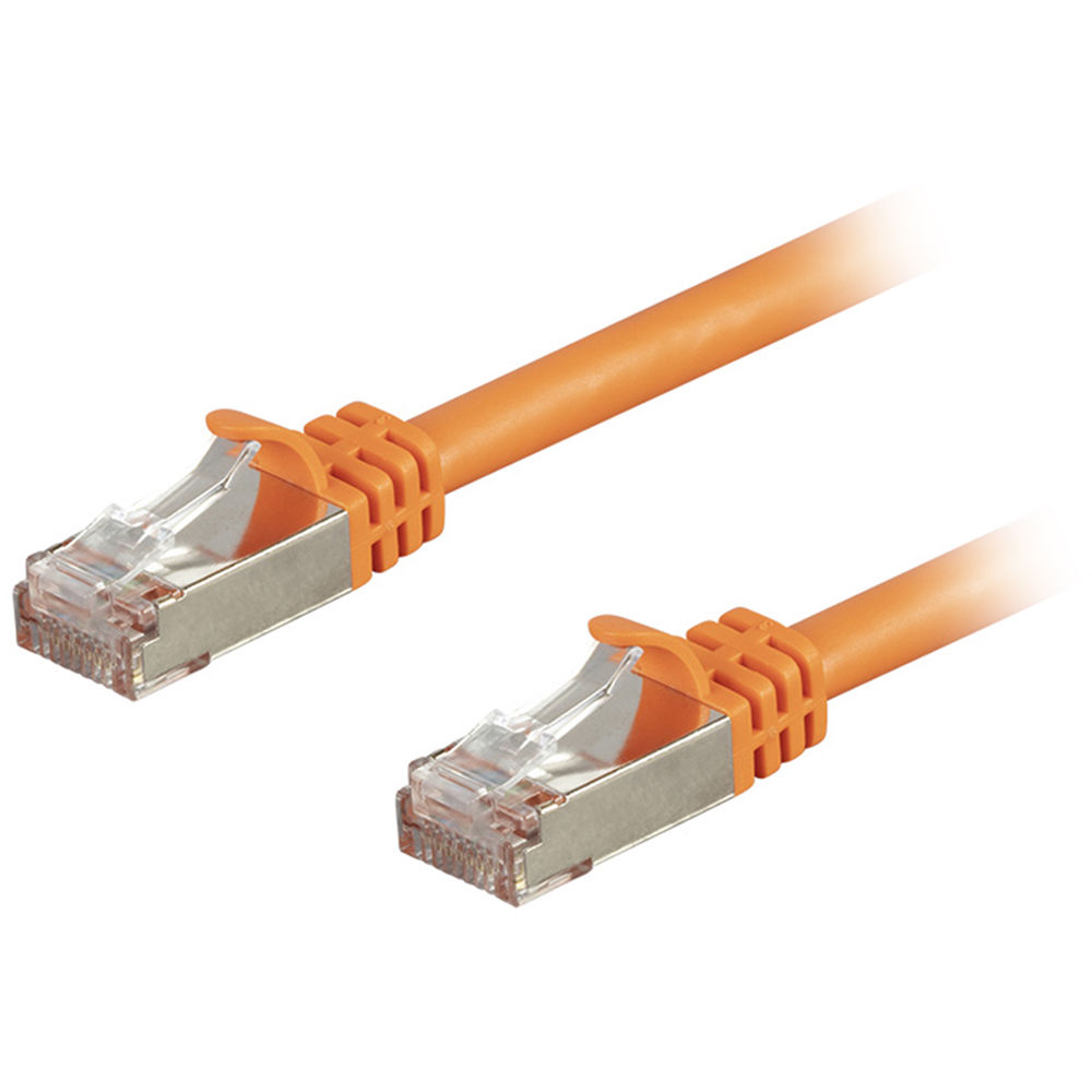 Monoprice Entegrade Cat7 S/FTP Double-Shielded Ethernet Patch Cable (15', Orange)