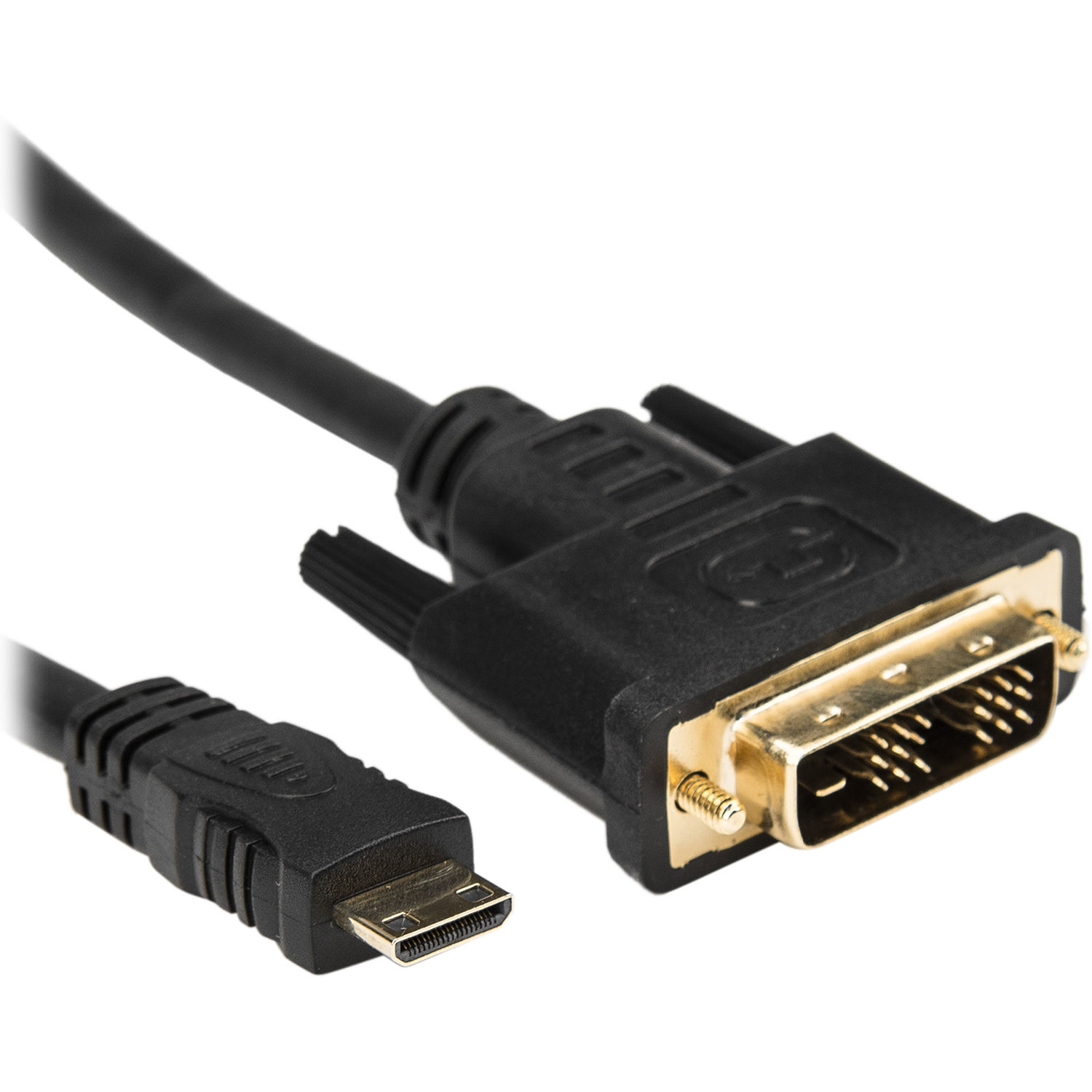 Rocstor Mini-HDMI Male to DVI-D Male Cable (6', Black)