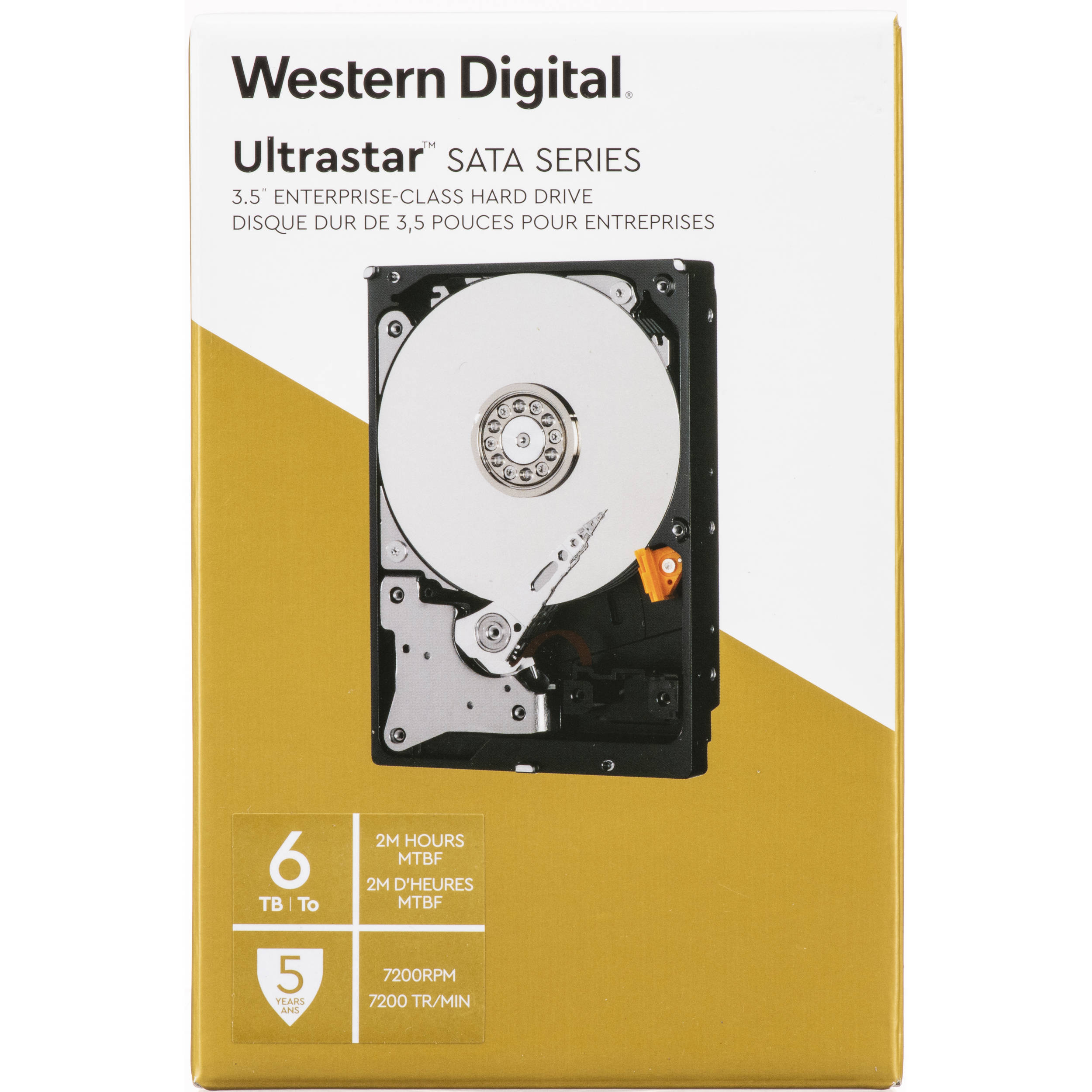 WD 6TB Ultrastar 7200 rpm SATA 3.5" Internal Data Center HDD (Retail)